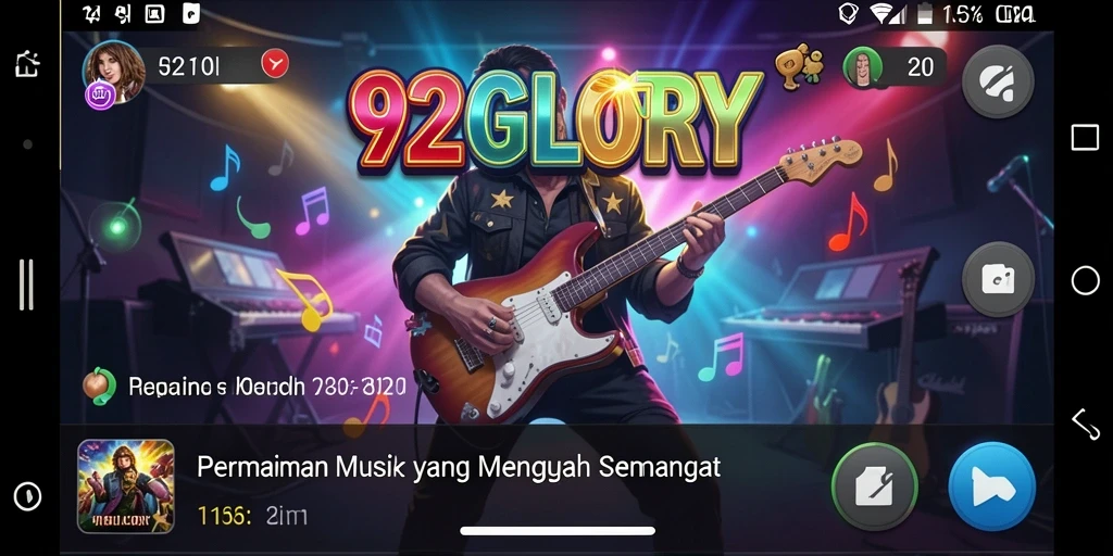 Tampilan gameplay 92GLORY yang interaktif dan menyenangkan.