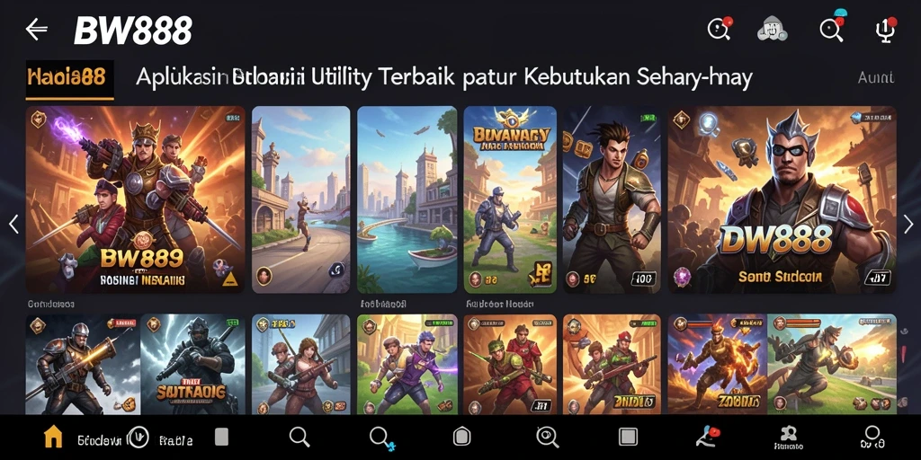 Tampilan utama BW888 yang memudahkan pengelolaan aktivitas sehari-hari.