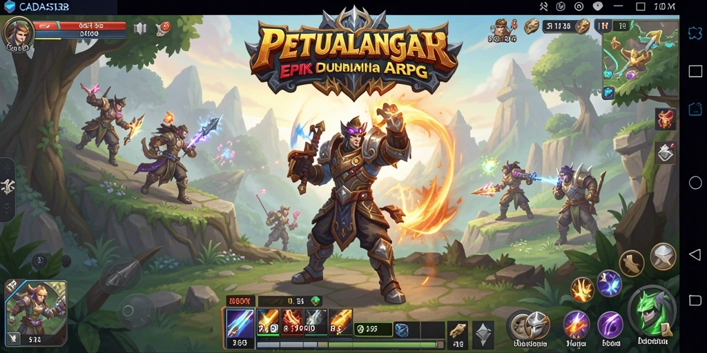 Tampilan gameplay CADAS138 yang menampilkan pertarungan seru dan grafis menawan.