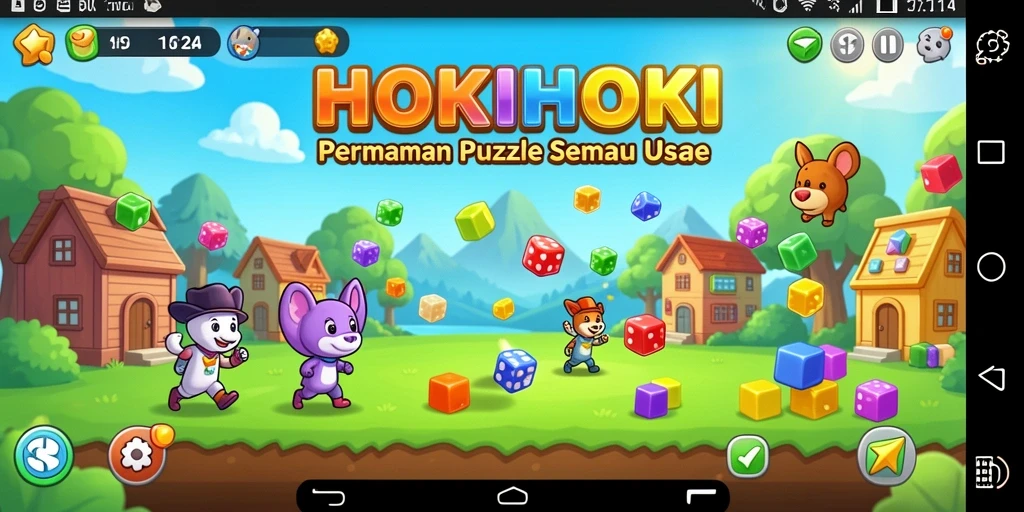 Tampilan gameplay HOKIHOKI yang seru dan penuh tantangan.