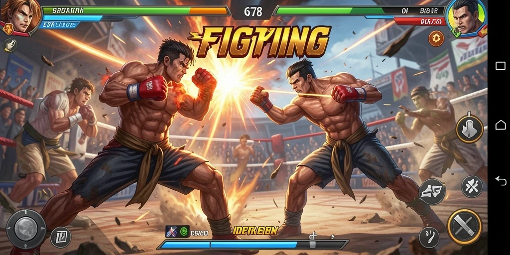 Tampilan gameplay ID678 yang menampilkan aksi pertarungan seru.