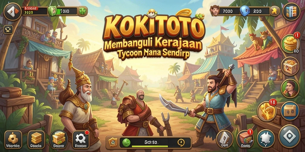 Gameplay <strong>KOKITOTO</strong> menunjukkan strategi manajemen bisnis yang menarik.