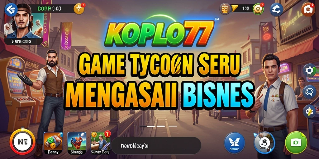 Screenshot gameplay KOPLO77 yang menampilkan pengelolaan bisnis yang menarik.
