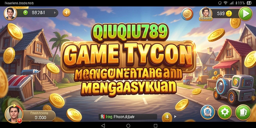 Screenshot gameplay QIUQIU789 menampilkan pengelolaan bisnis yang seru.