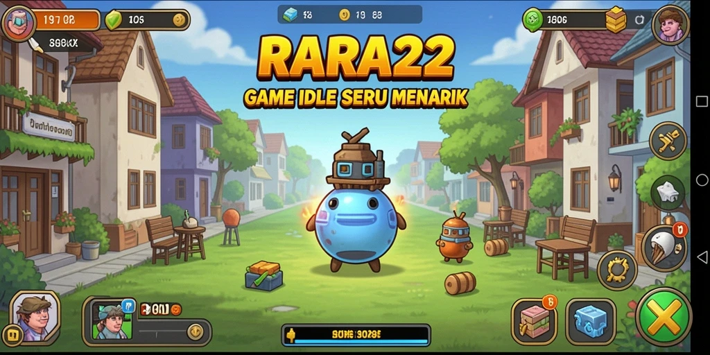 Tangkapan layar RARA22 menampilkan gameplay Idle yang menarik dan interaktif.