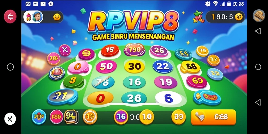 Gameplay seru RPVIP8 dengan suasana Bingo yang memikat.