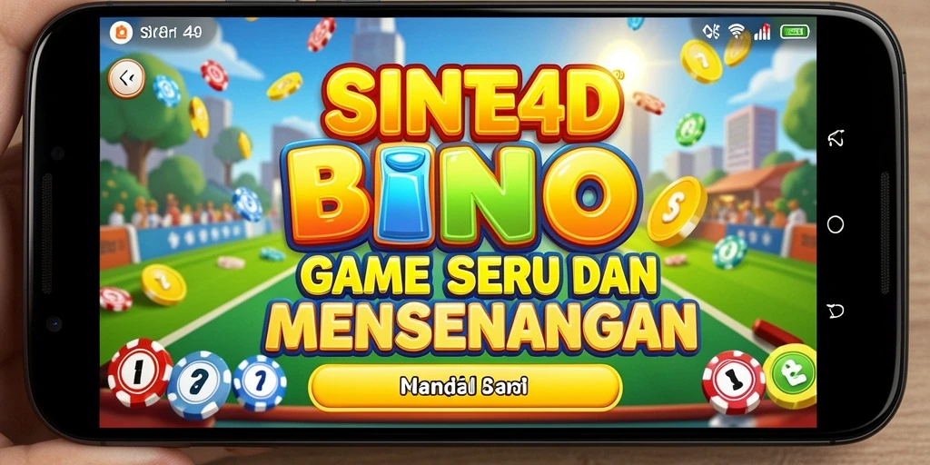 Screenshot gameplay SINTE4D menampilkan suasana seru permainan Bingo.