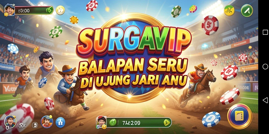 Gameplay Racing seru dengan berbagai mobil dan trek menarik.